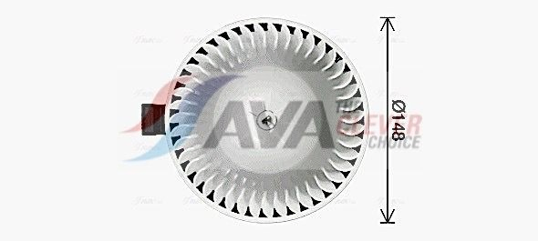 Вентилятора пічки DN8474 AVA